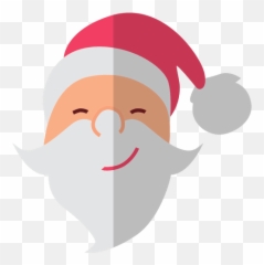 Santa Claus Head Flat Icon 9 - Png