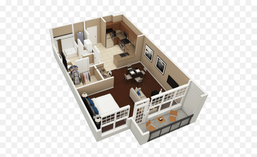 Floor Plans Of Row - Inside A House Png,Icon Apartments Atlantic Station