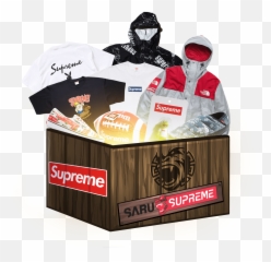 Supreme Box Logo Mystery Sarugeneral - Supreme Accessories Mystery Box Png,Supreme Box Logo Png