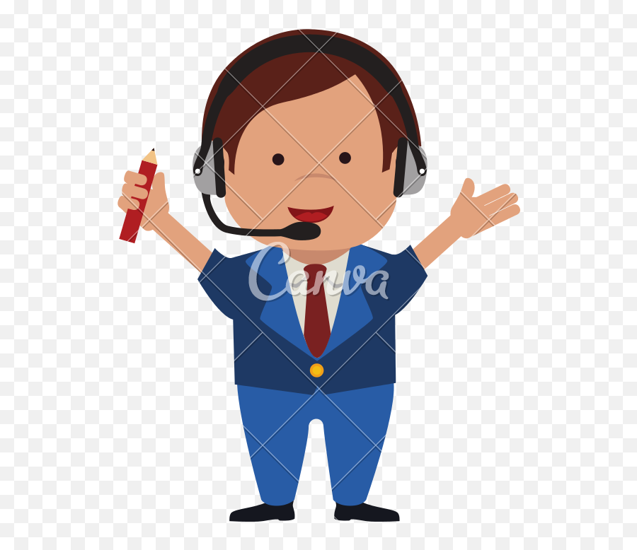 Man Suit Cartoon Icon Vector Graphic - Vector Graphics Png,Man In Suit Icon