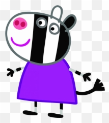 Cartoon Characters Peppa Pig Png Pack - Zoe Zebra Peppa Pig,Peppa Pig Png