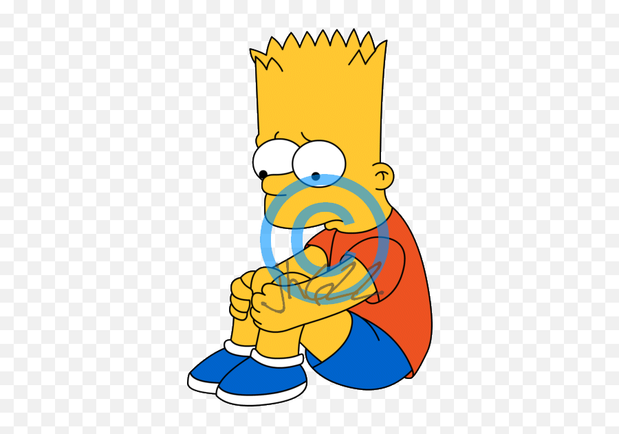 Download Sad Bart Png Clip Art Transparent Library - Sad Sad Bart Simpson Png,Sad Transparent