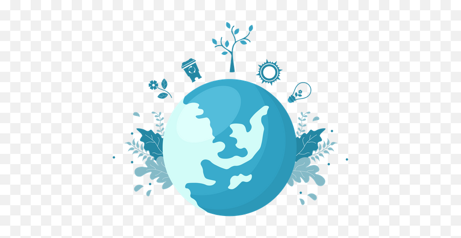Premium Save Our Planet Earth Illustration Pack From Nature - Planeta Tierra Medio Ambiente Png,Planet Earth Icon