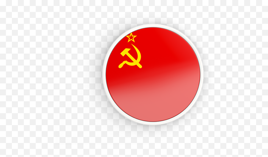 Round Icon With White Frame - Flag Of The Soviet Union Png,Soviet Union Logo