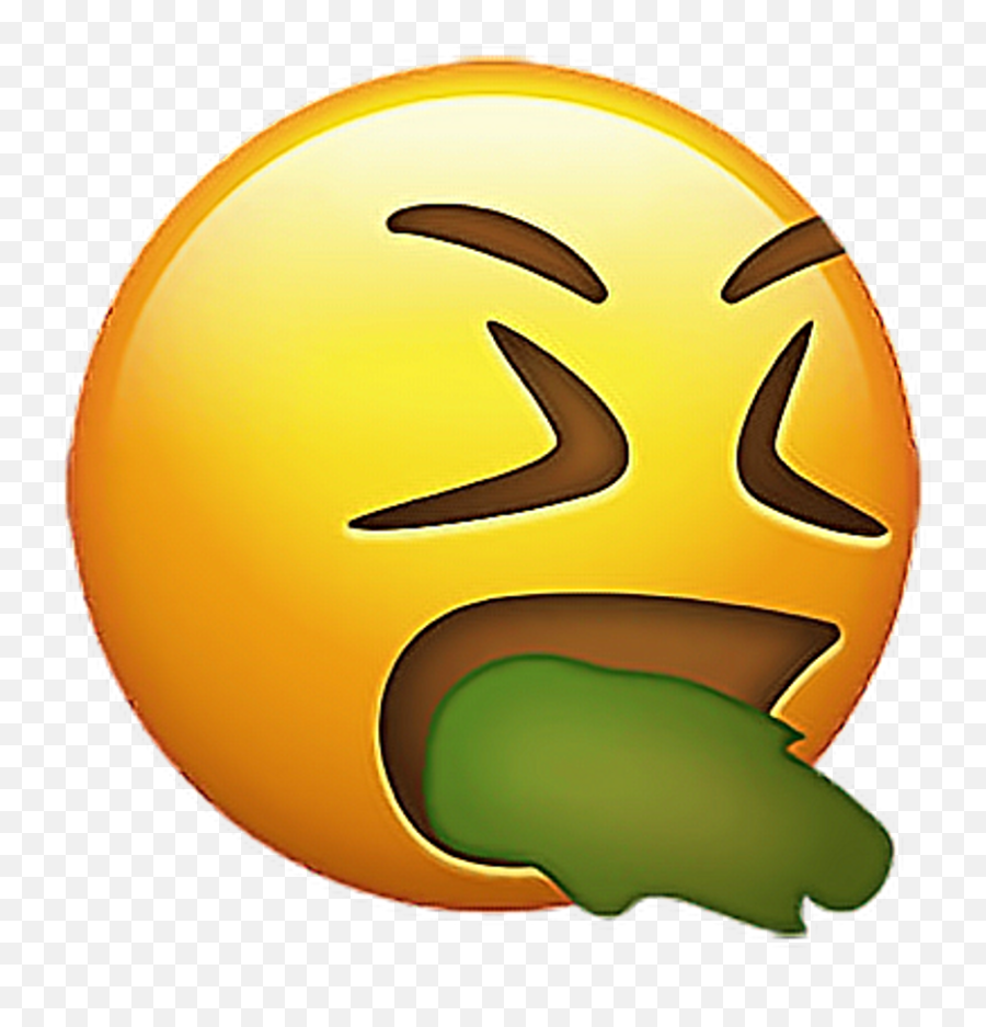 Emoji Emojisticker Sticker Stickers - Vomit Emoji Transparent Png,Sick Emoji Png