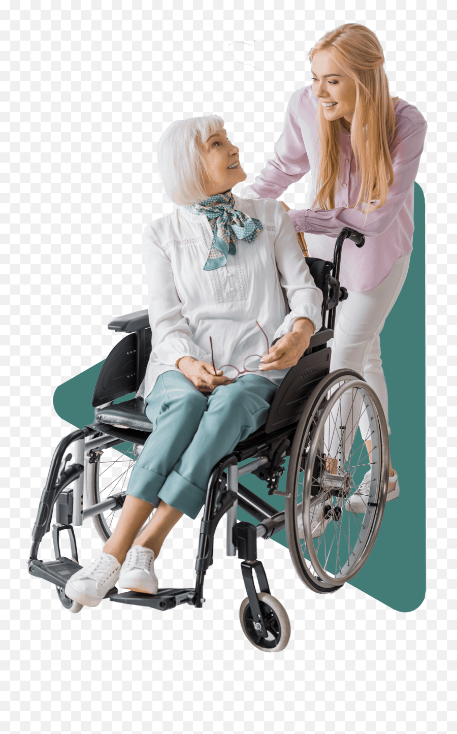 1 Silver Spring Home Health Care Nest And In - Home Elderly Female On Wheelchair Png,Old Facetime Icon