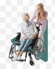1 Silver Spring Home Health Care Nest And In - Elderly Female On Wheelchair png