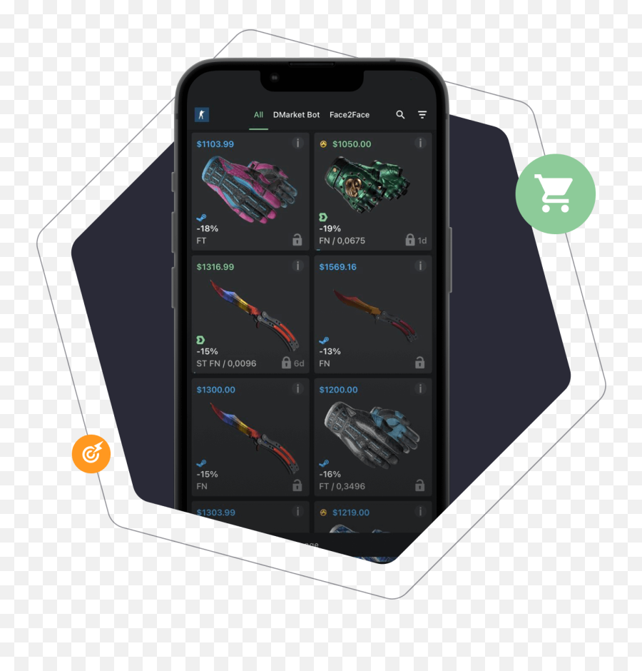 Csgo Trading Site Skins Trade Market Dmarket - Portable Png,Csgo Ct Bot Icon