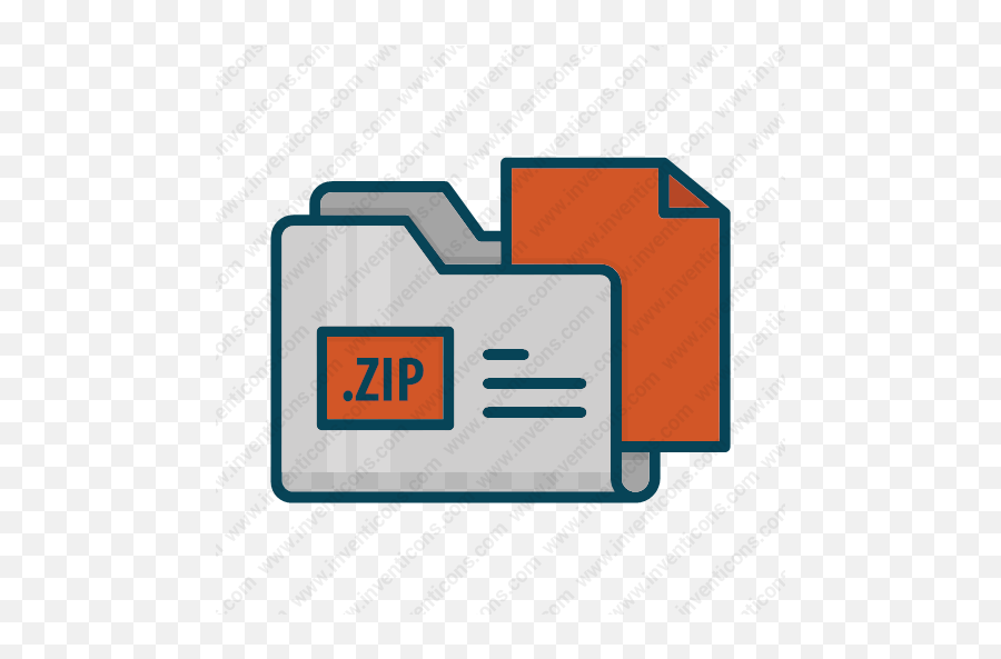 Download Zip Folder Vector Icon Inventicons - Horizontal Png,Compressed Folder Icon