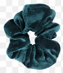 Teal Velvet Scrunchie - Wool Png,Scrunchie Png