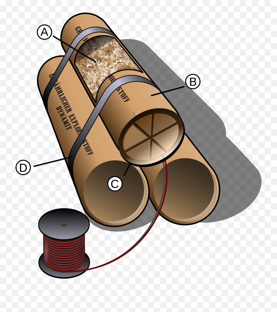 Dynamite Details Transparent Png - Diagram Alfred Nobel Invented Dynamite,Dynamite Transparent