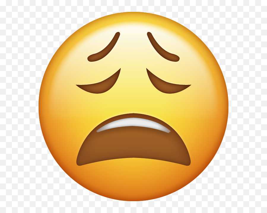 Weary Emoji Free Download Ios Emojis - Tired Emoji Png,Ios Emoji Png