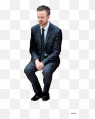 Download Image Result For Cool Guy White Background Cutout - Man Sitting In A Suit Png