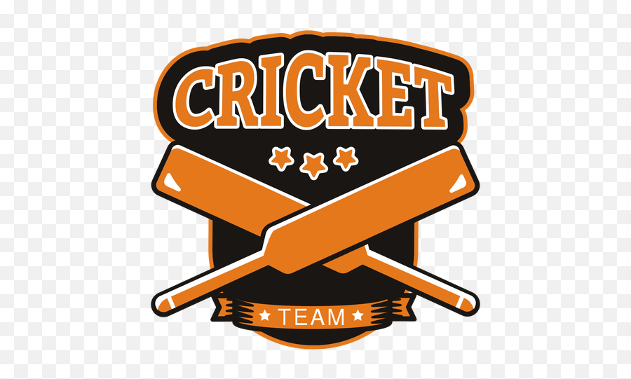 Cricket Team Bat Star Badge Sticker - Bat Sticker Design Png,Cricket Png