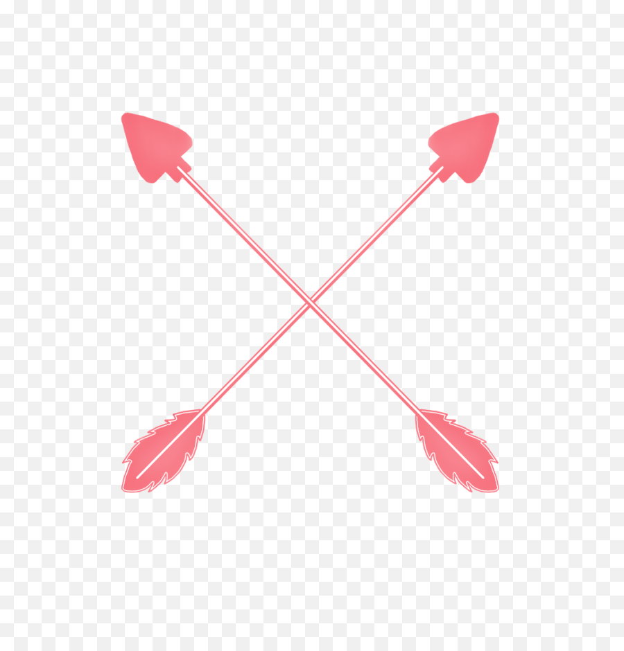 Pink Arrow Png - 2 Hearts Arrow And Ribbons Crossed Arrows Clip Art,Arrows Images Png