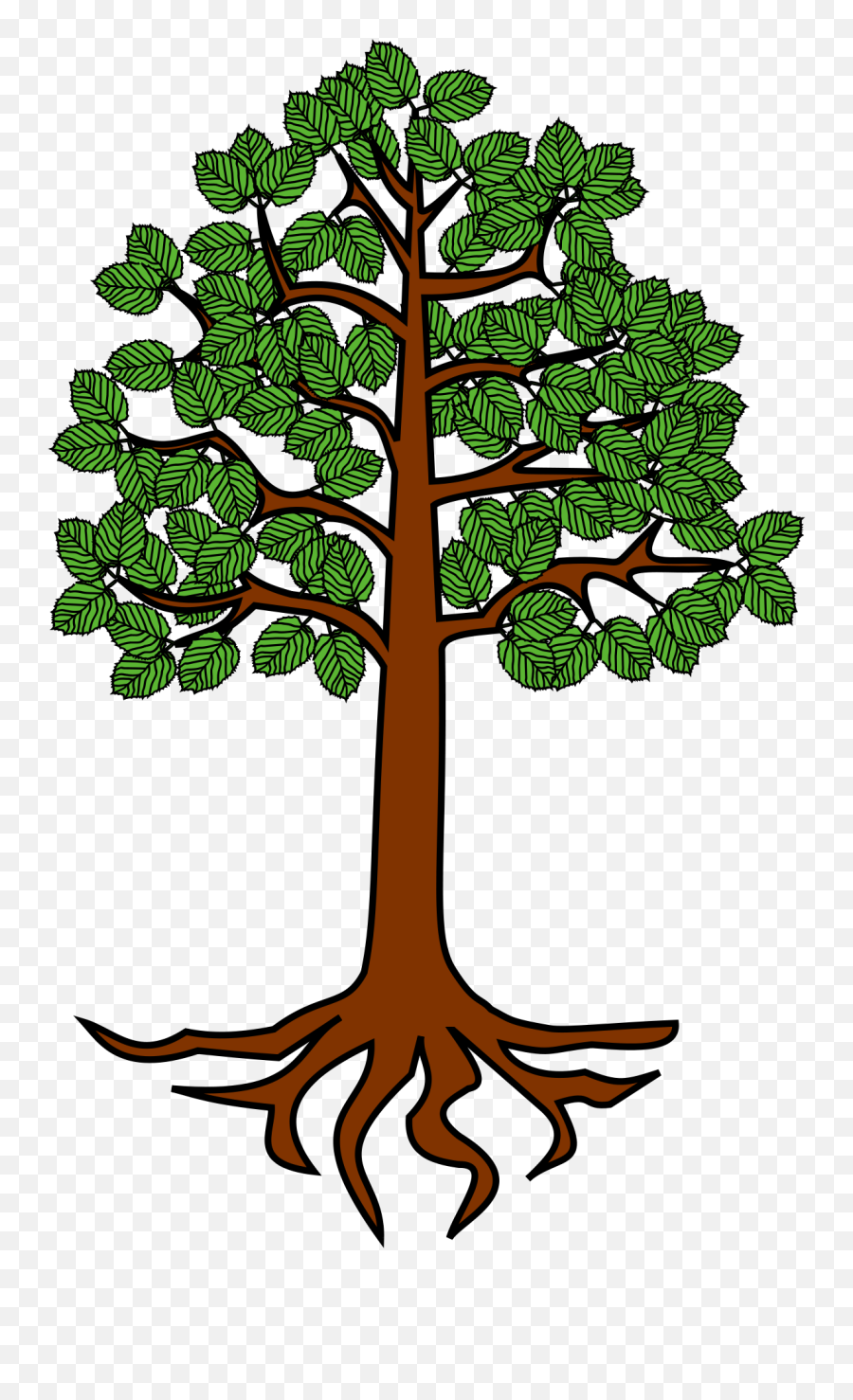 Tree Roots Transparent Png Clipart - Tree With Root Clipart,Tree Roots Png