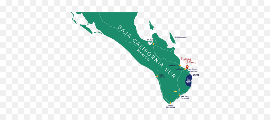 Nuevas Palmas East Cape Los Cabos Baja California Sur - Map Png,Palmas Png