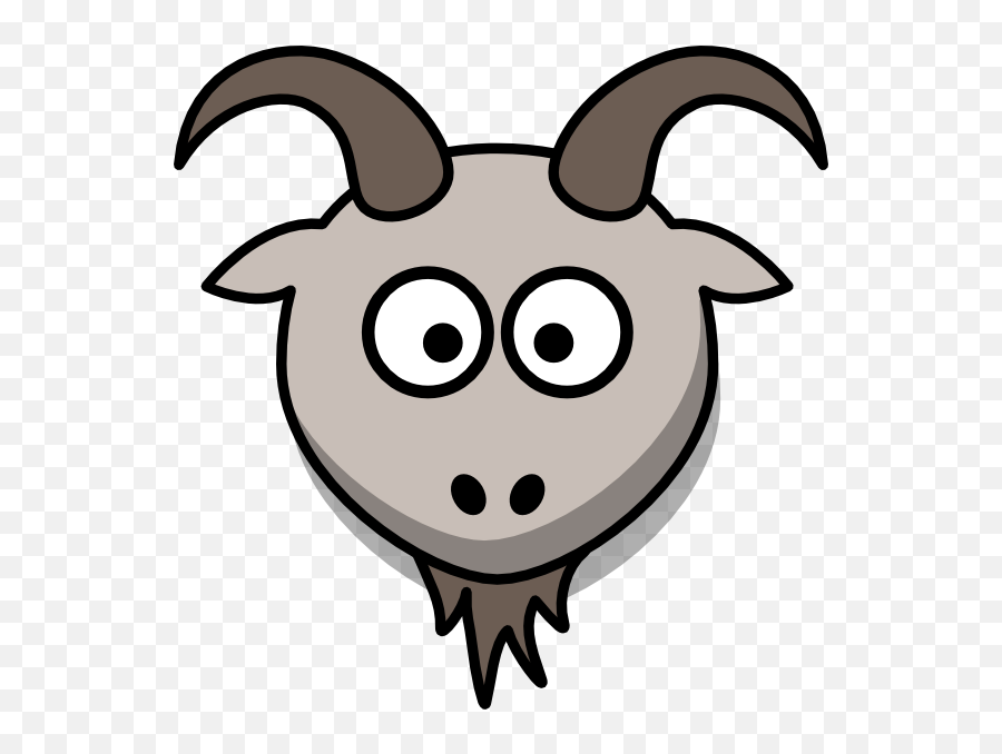 Download Goat Transparent Cartoon - Cartoon Goat Head Goat Face Clip Art Png,Goat Transparent Background