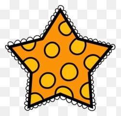 Printable Designs Cartoon Kids Clip - Polka Dot Star Clipart Png,Cartoon Star Png