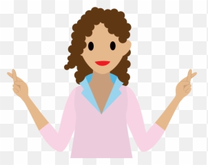 Fingers Crossed - Girl Crossin Fingers Cartoon Png,Fingers Crossed Png