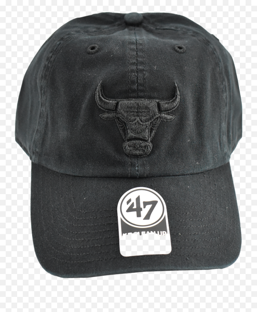 Chicago Bulls Black 47 Brand Nba Dad - 47 Brand Chicago Bulls Dad Hat Png,Black Bulls Logo