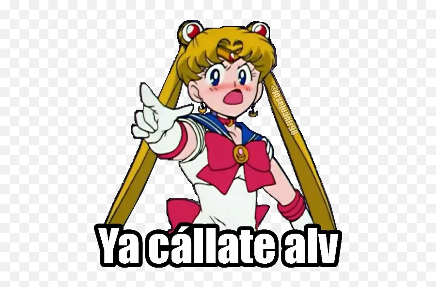 Sailor Moon Memes Whatsapp Stickers - Stickers De Sailor Moon Para Whatsapp Png,Sailor Moon Transparent