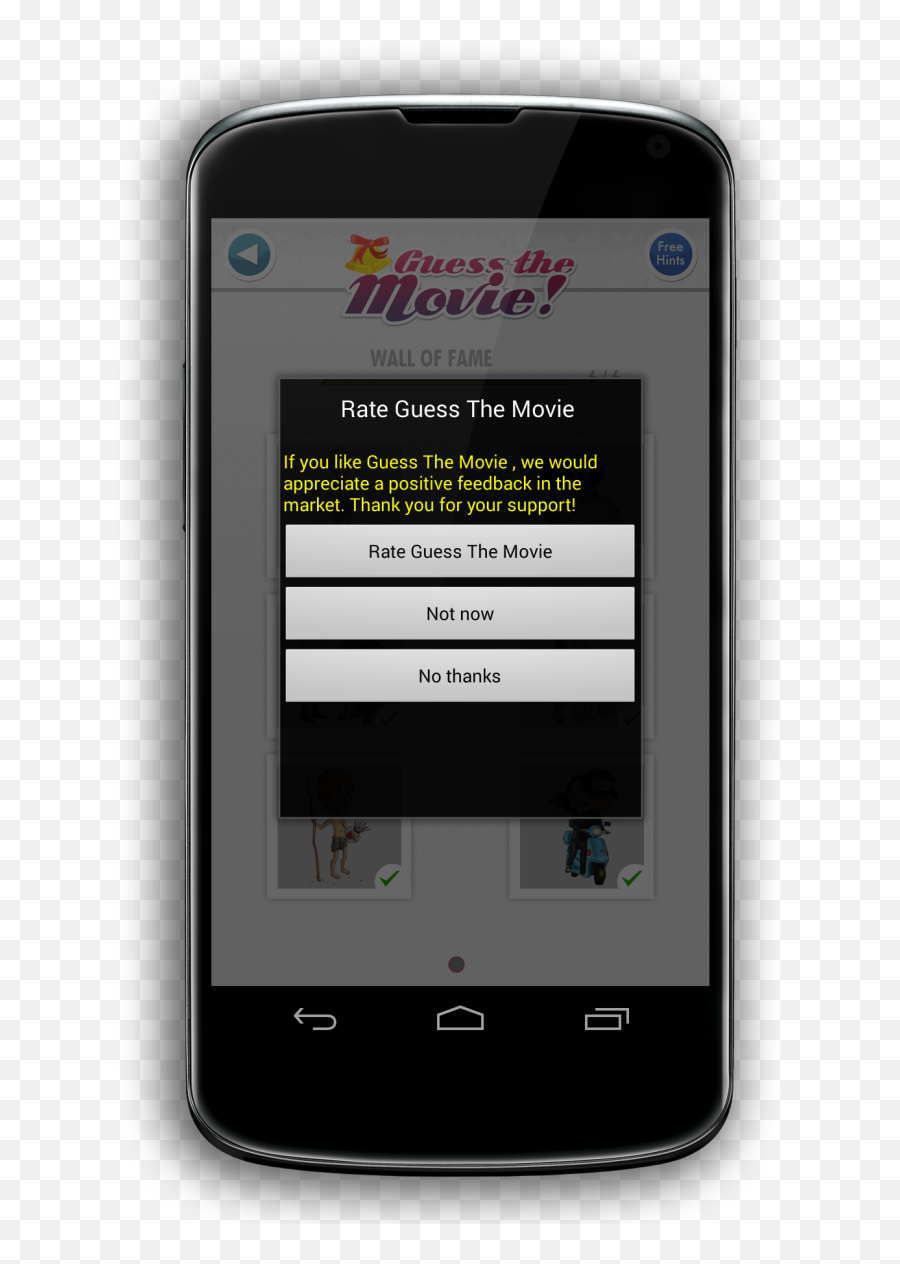 Download Guess The Movie Rating Popup - Mobile App Rating Pop Up Png,Movie Rating Png