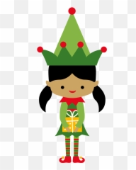 Elf Transparent Png - Female Christmas Clipart