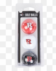 Rutgers Scarlet Knights 3 Golf Ball - Sphere Png,Golf Ball Transparent