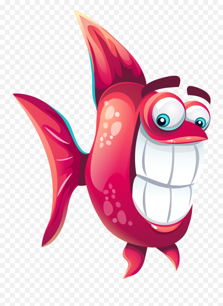 Funny Cartoon Fish - Cute Fish Png Clipart Full Size Funny Fish Clipart,Cartoon Fish Png