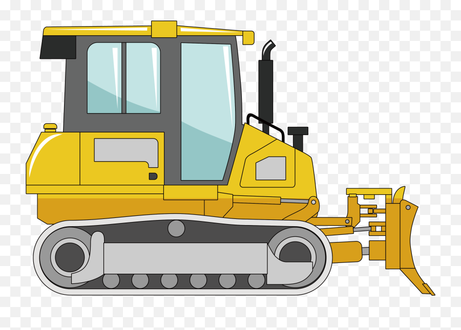 Download Clip Transparent Bulldozer Clipart Excavator - Png Construction Machine Clipart Png,Construction Clipart Png