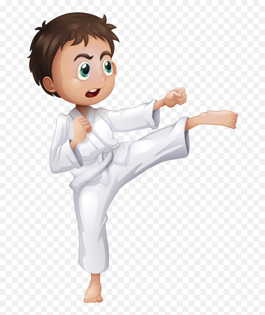 Cartoon Clip Art Martial Arts Kids - Karate Png Dibujo,Karate Png