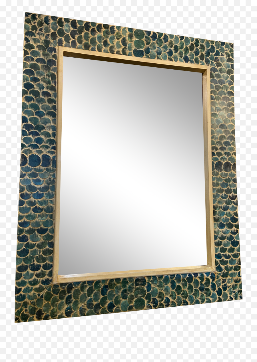 Fish Scale Framed Mirror - Horizontal Png,Fish Scales Png