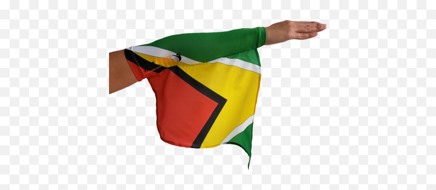 Guyana Arm And Foot Flag Sleevesband Modern Wear - Vertical Png,Guyana Flag Png