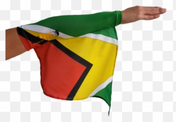 Guyana Arm And Foot Flag Sleevesband Modern Wear - Vertical Png,Guyana Flag Png