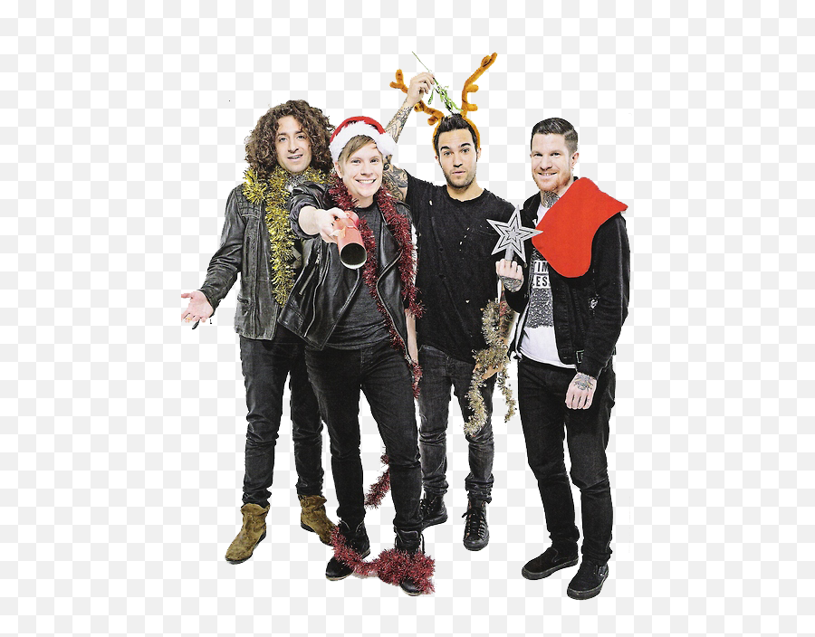 Fall Out Boy Christmas Photoshoot Png - Fall Out Boy Christmas,Fall Out Boy Transparent