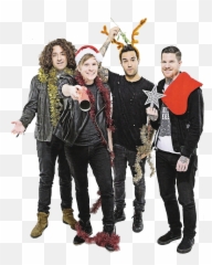 Fall Out Boy Christmas Photoshoot Png - Fall Out Boy Christmas,Fall Out Boy Transparent
