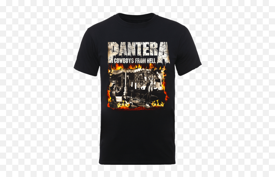 Pantera Cowboys From Hell M L Xl 2xl Black T - Shirt Ebay Pantera Cowboys From Hell T Shirt Png,Cowboy From Hell Logo