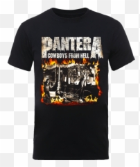 Pantera Cowboys From Hell M L Xl 2xl Black T - Shirt eBay png