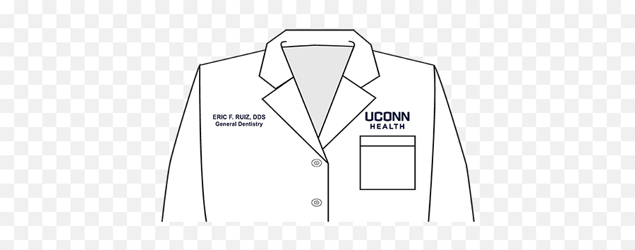 University Of Connecticut Brand Standards Staff Apparel - General Dentist Lab Coat Png,Lab Coat Png