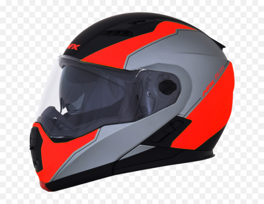 Afx Fx - 111 Modular Helmet Voyage Matte Black And Red Motorcycle Helmet Png,Icon Overlord Leather Jacket