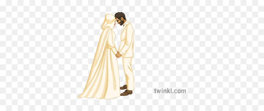 Muslim Couple Married Re Wedding Contract Islamic - Wedding Islamic Couple Png,Married Couple Png