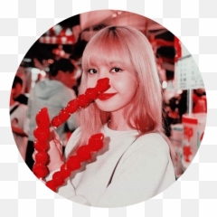 Lalisamanoban Circle 323218164312211 By Muakbu - Blackpink Lisa Eating Food png