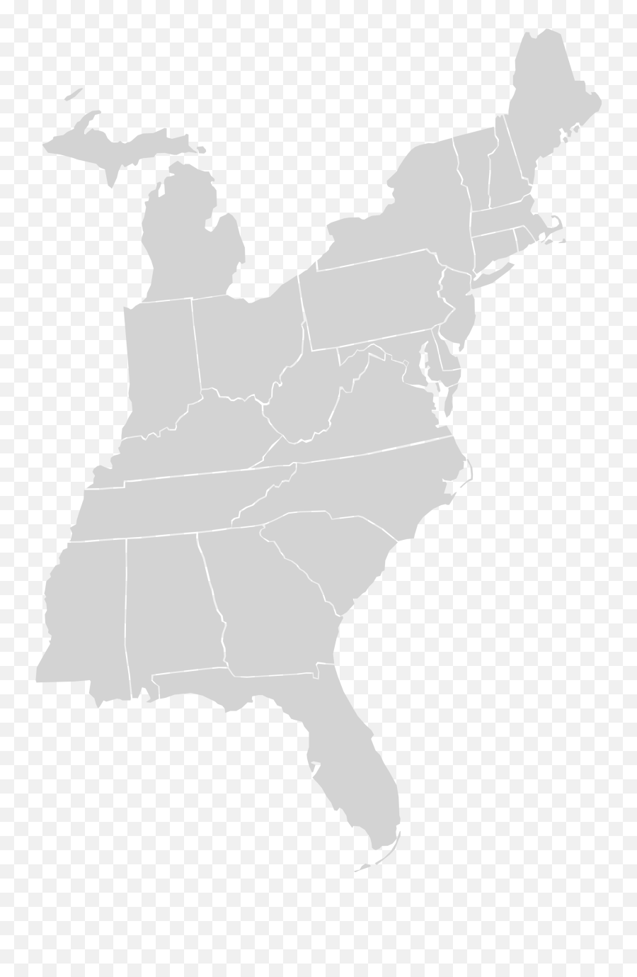 United States Clipart Map Uk Outline - Most Christian States In The Us Png,United States Outline Png