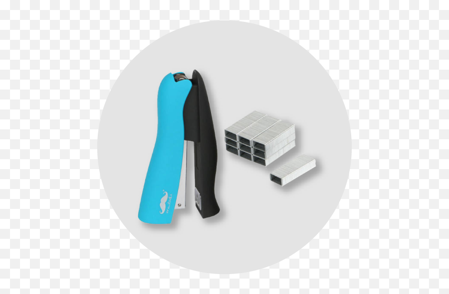 Stand - Up Stapler Halfstrip 20sheet Capacity Moustache Usb Flash Drive Png,Picturemate Icon