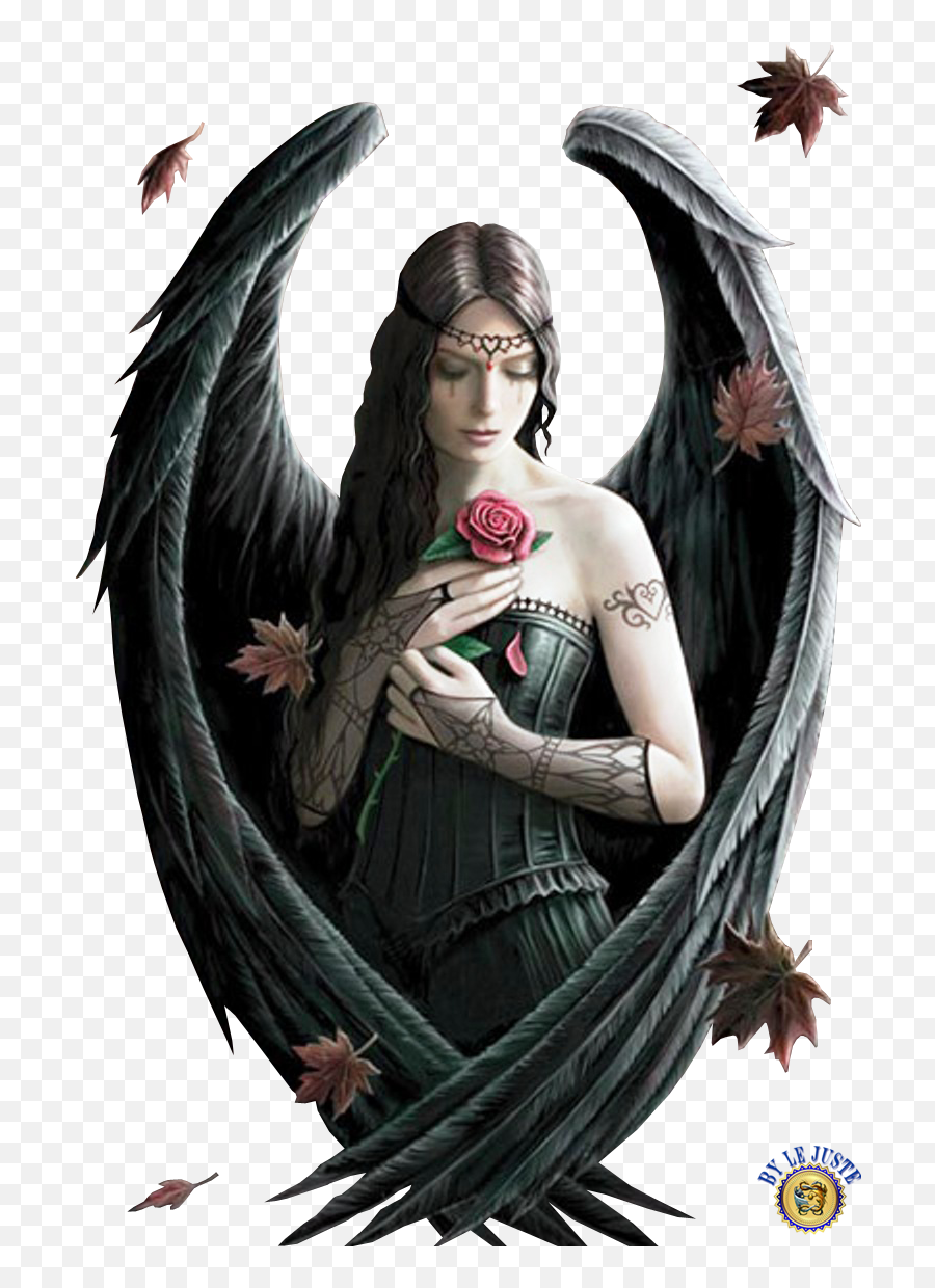 Download Dark Angels Fallen - Anne Stokes Angel Rose Png,Artwork Png
