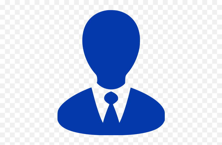 Royal Azure Blue Businessman Icon - Free Royal Azure Blue Png,Business Man Icon