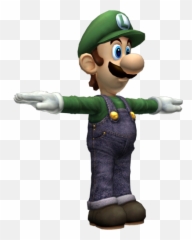 Wii - T Pose Mario Transparent png