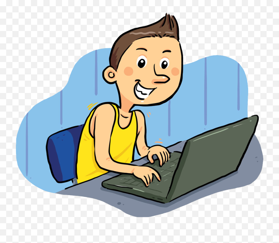 1000 X 2 - People Typing Clip Art Png Download Full Surfing The Internet Clipart,Typing Png
