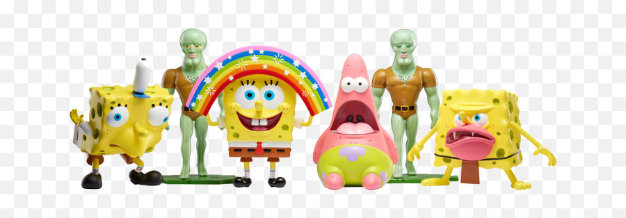 Gift Guide 20 Years Of Spongebob - Nickelodeon Spongebob Meme Figures Png,Mocking Spongebob Png